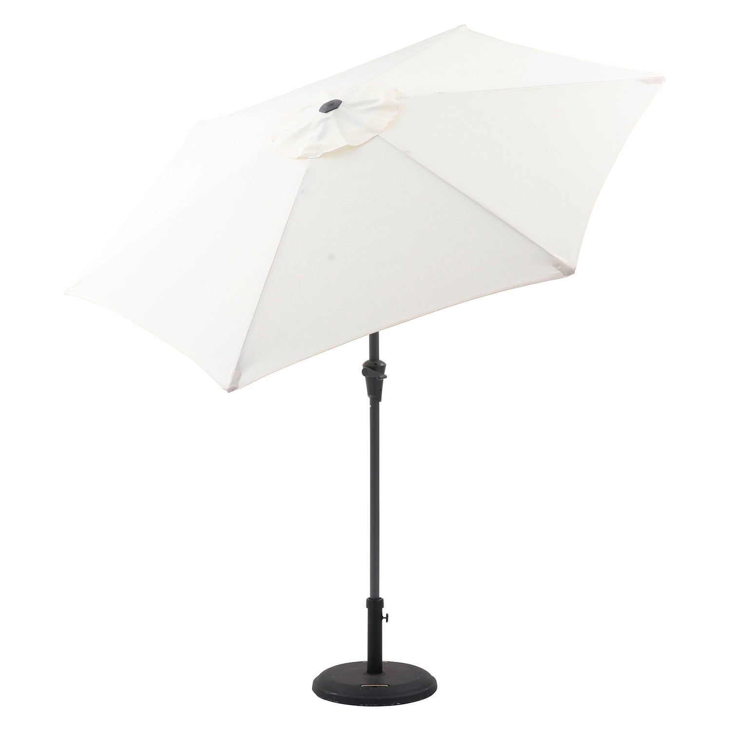 アルミパラソル ２４０ｃｍ クランク付き UVカット率99.5% 日除け ガーデン【FB-3785-24】