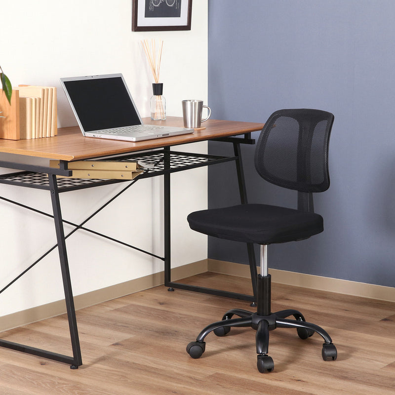 軽量コンパクト オフィスチェア 背メッシュ 座面高さ調節可能 クッション 在宅勤務 PC作業