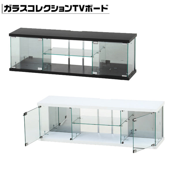 ガラスコレクションTVボード BAAL テレビ台 フィギュアケース 背面