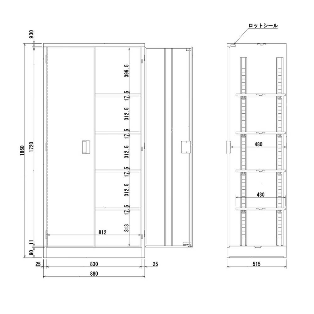 A4ファイル収納　スチール書庫　効率的