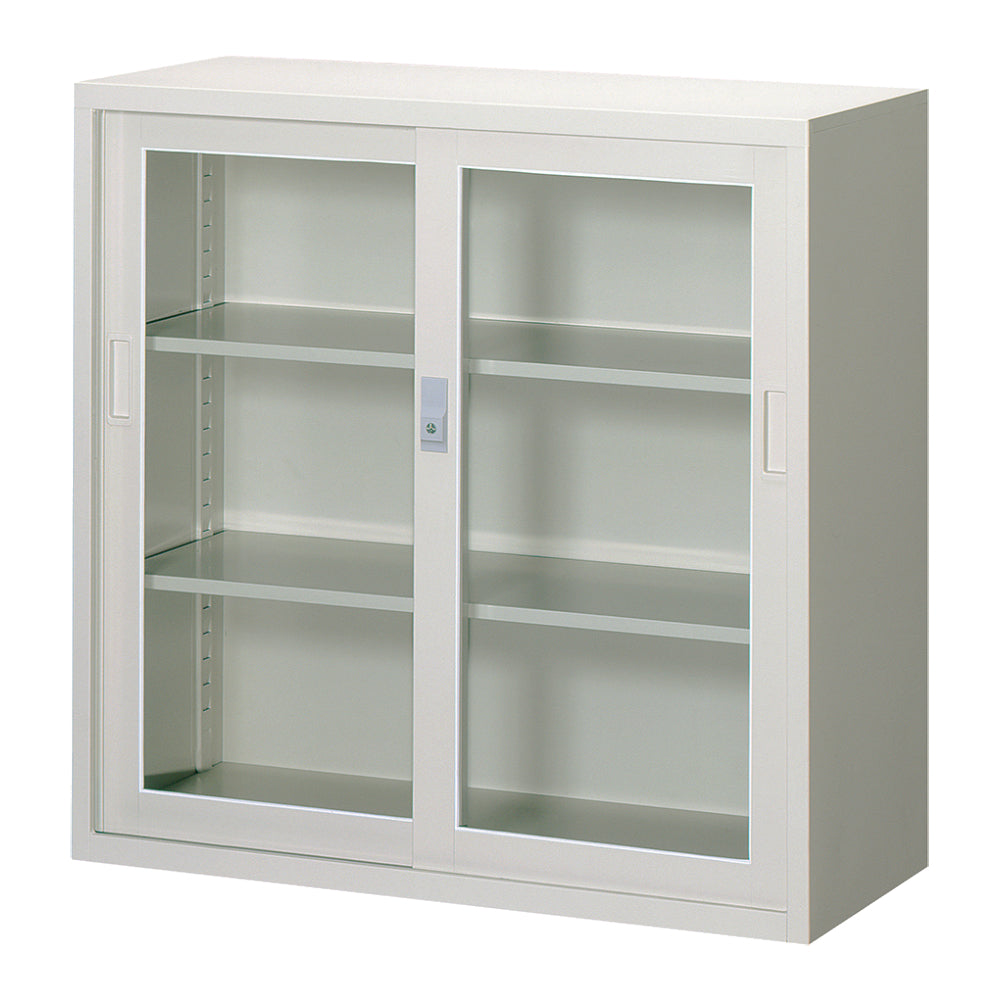 法人様限定 一般書庫 D400 引違い書庫 スチール戸 ガラス戸 日本