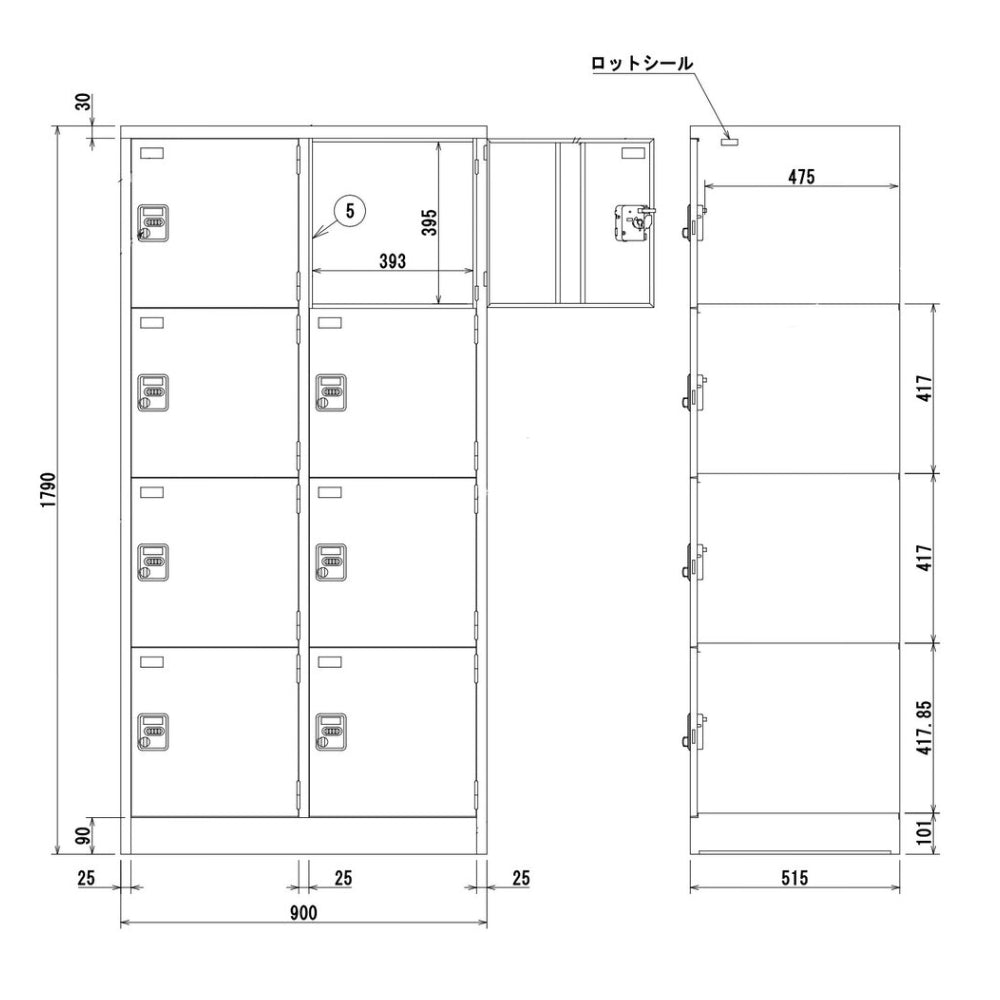 法人様限定 多人数ロッカー 縦型・横型 車上渡し 完成品 日本製【オフィス家具市場】【ALSVG】