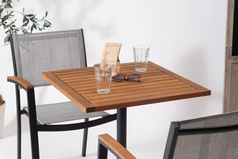 カフェテーブル 天然木 ダイニングテーブル アジャスター付き