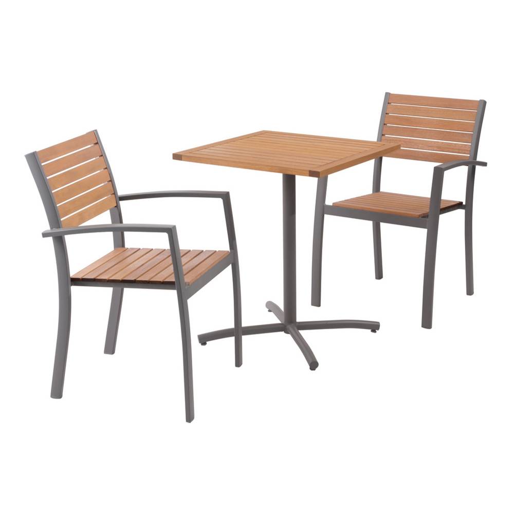 アジオ KEATS テーブル&チェア 3点セット 屋外家具 ミッドセンチュリー コストコ - アジオ KEATS テーブル&チェア 3点セット 屋外家具