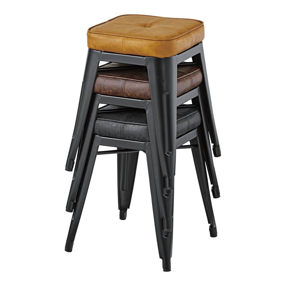 デザインスツール(1脚) 調節可能な回転バースツール 1PC、ローバックのモダンなカウンター高さ