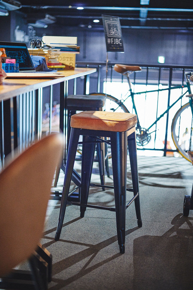 スツール ハイスツール スタッキング 1脚 ソフトレザー ダイニング