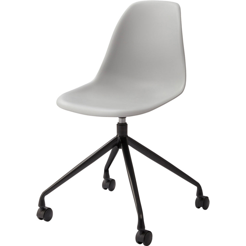 インテリア リビングチェア キャスター付き シェル型 カトル 回転