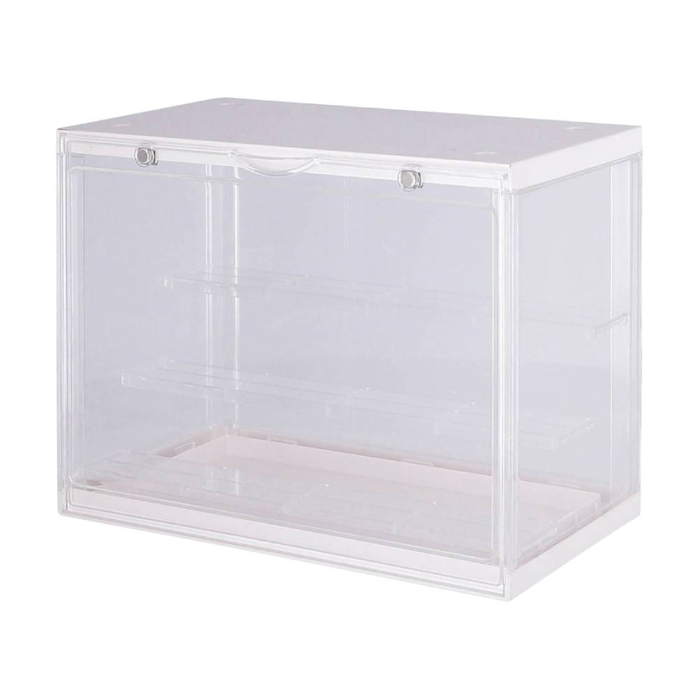 ガラスコレクションケース 4段 コーナータイプ 大型タイプ 背面ミラー