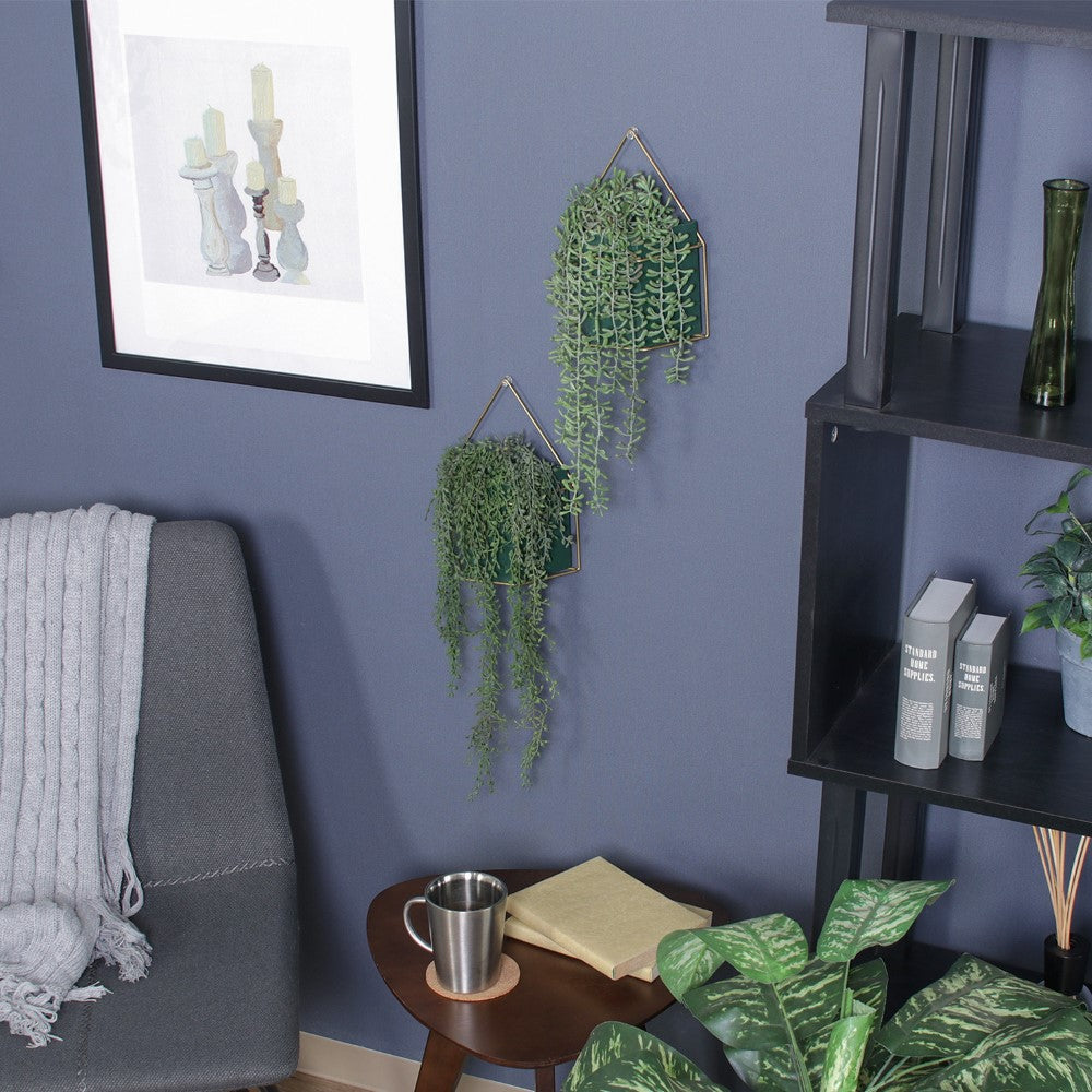 フェイクグリーン 観葉植物 吊り下げタイプ ハンギングポット インテリアグリーン 【FB-GRN-TR】