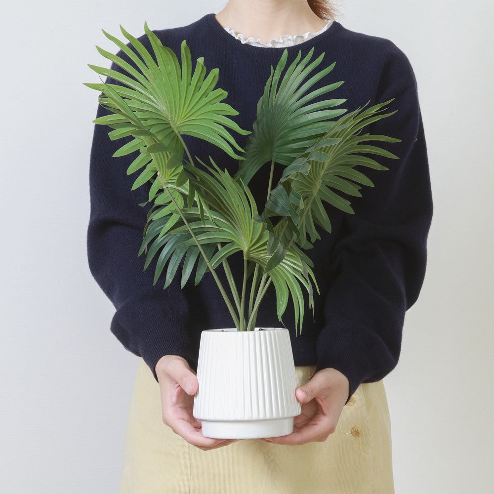 フェイクグリーン 観葉植物 インテリアポット 卓上 簡単手入れ パキラ アロエ シダ  【FB-GRN-TP】