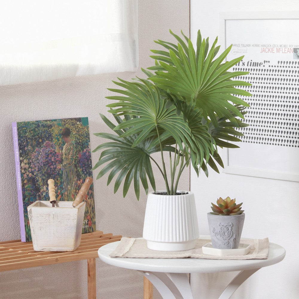 フェイクグリーン 観葉植物 インテリアポット 卓上 簡単手入れ パキラ アロエ シダ  【FB-GRN-TP】