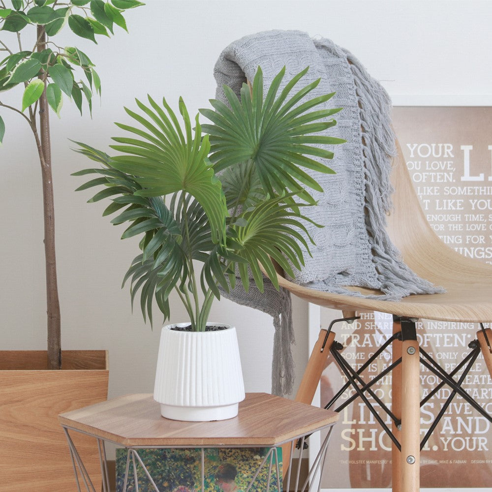 フェイクグリーン 観葉植物 インテリアポット 卓上 簡単手入れ パキラ アロエ シダ  【FB-GRN-TP】