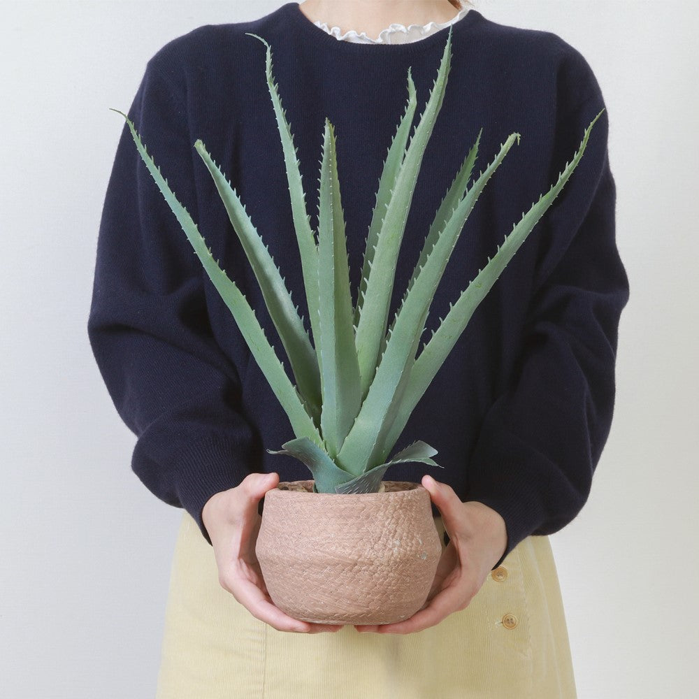 フェイクグリーン 観葉植物 インテリアポット 卓上 簡単手入れ パキラ アロエ シダ  【FB-GRN-TP】