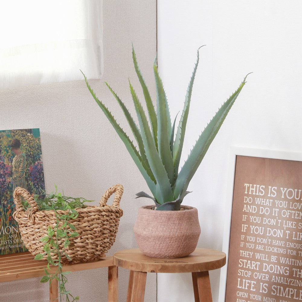 フェイクグリーン 観葉植物 インテリアポット 卓上 簡単手入れ パキラ アロエ シダ  【FB-GRN-TP】