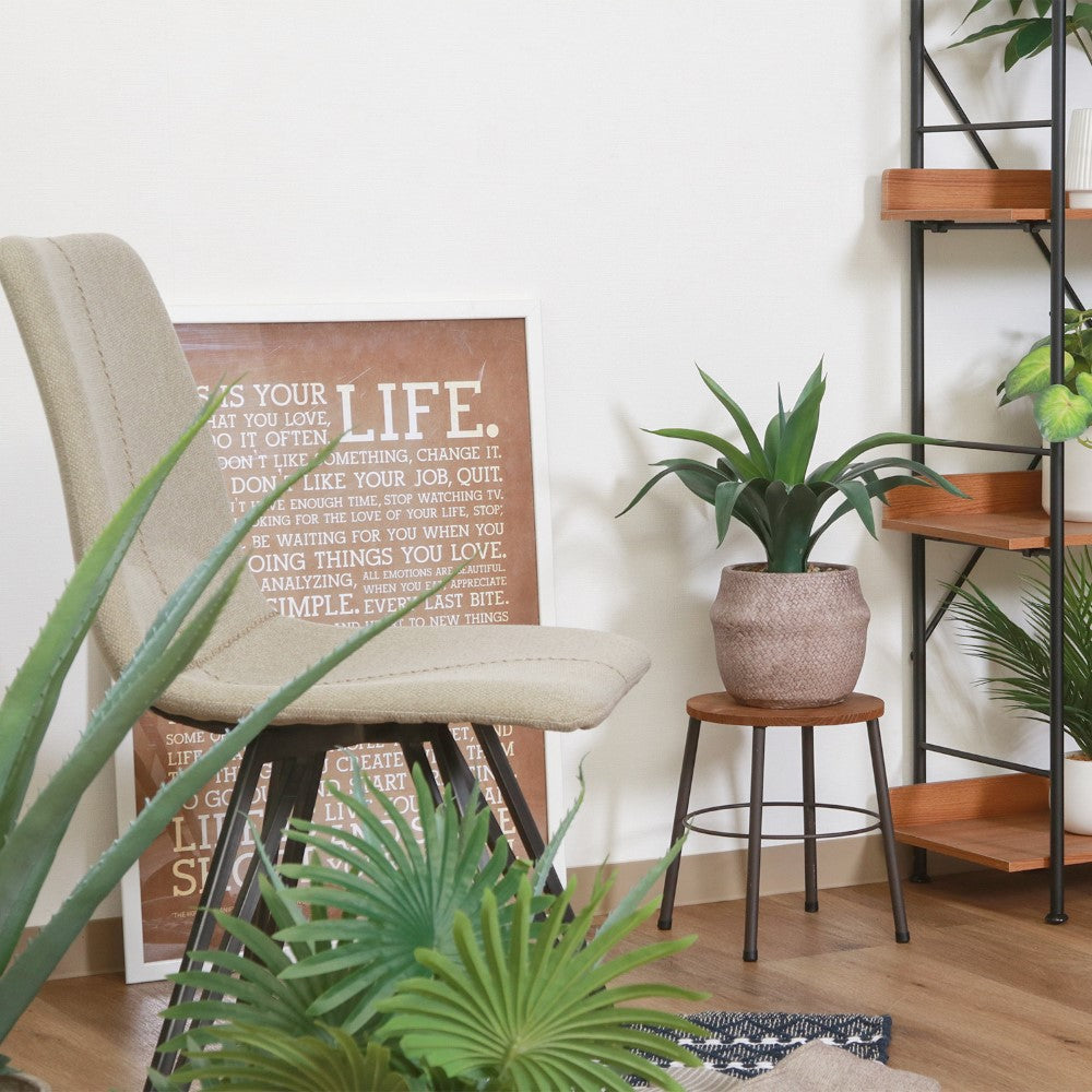 フェイクグリーン 観葉植物 インテリアポット 卓上 簡単手入れ パキラ アロエ シダ  【FB-GRN-TP】