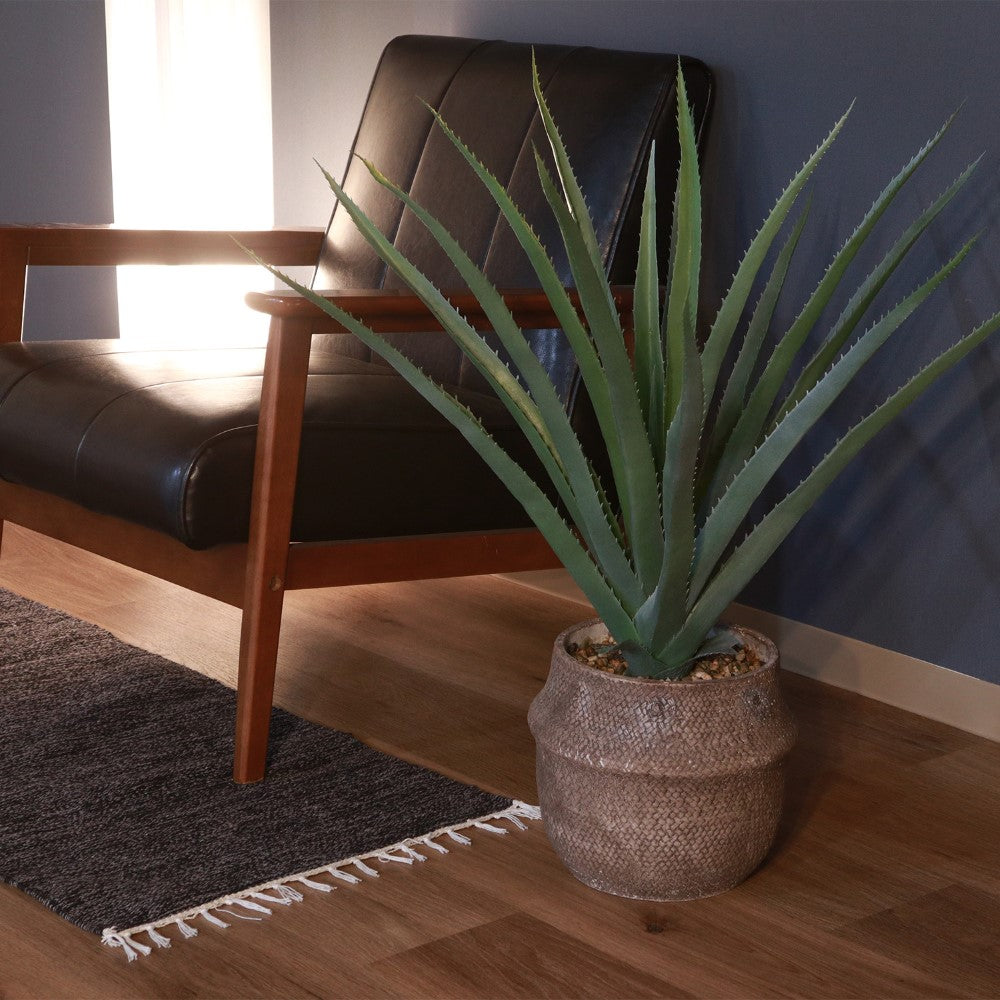 フェイクグリーン 観葉植物 インテリアポット 卓上 簡単手入れ パキラ アロエ シダ  【FB-GRN-TP】