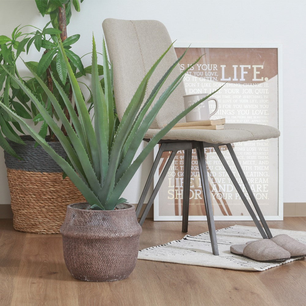 フェイクグリーン 観葉植物 インテリアポット 卓上 簡単手入れ パキラ アロエ シダ  【FB-GRN-TP】