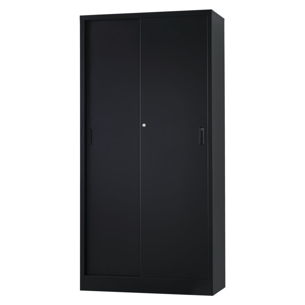 引き違い戸 マットブラック スチール H1790　
