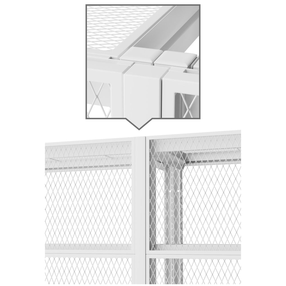 オプション品 メッシュラック 化粧カバー ホワイト