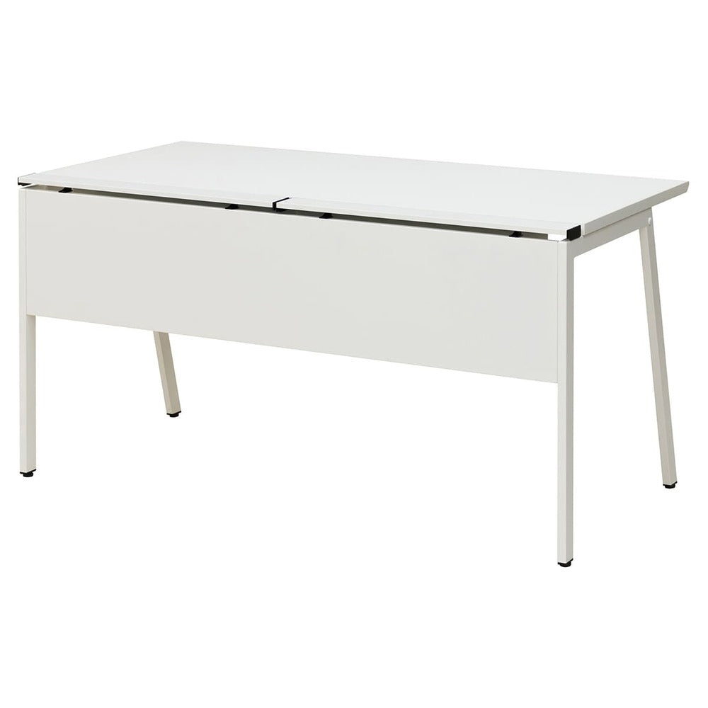 フリーアドレスに対応した配線カバー付きワークデスク