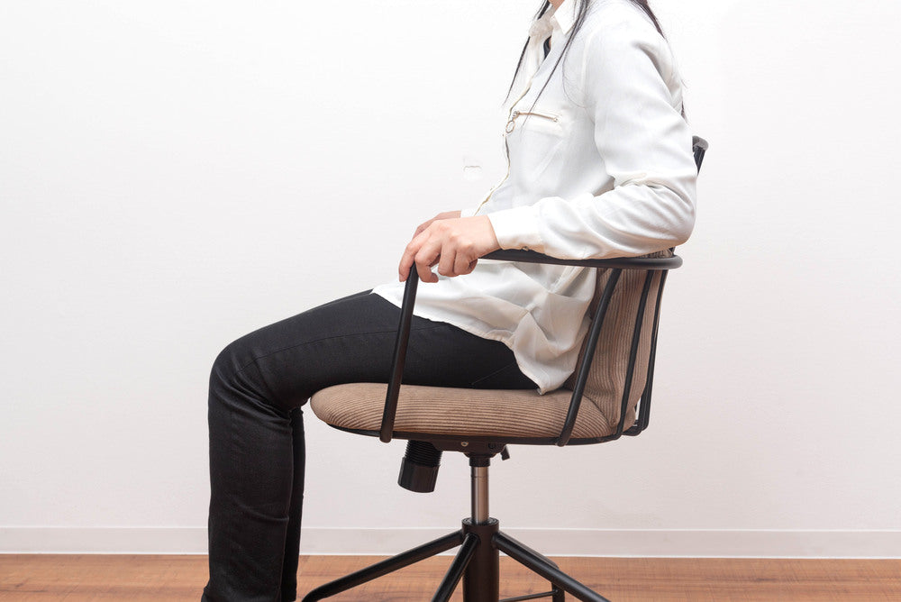 ロッキング機能 コーデュロイ 回転チェア キャスター付き オフィス