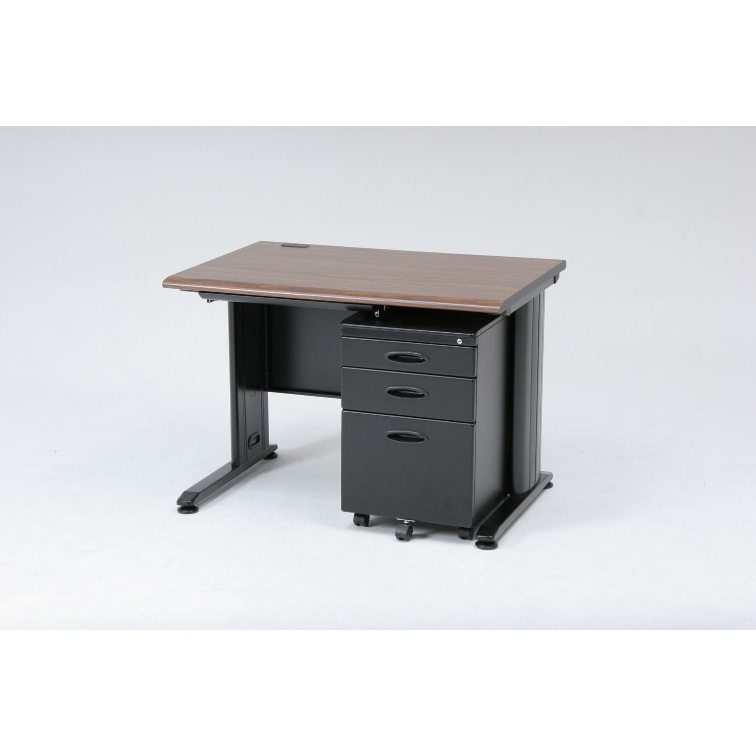 インサイドワゴンと組み合わせ可能なオフィスデスク