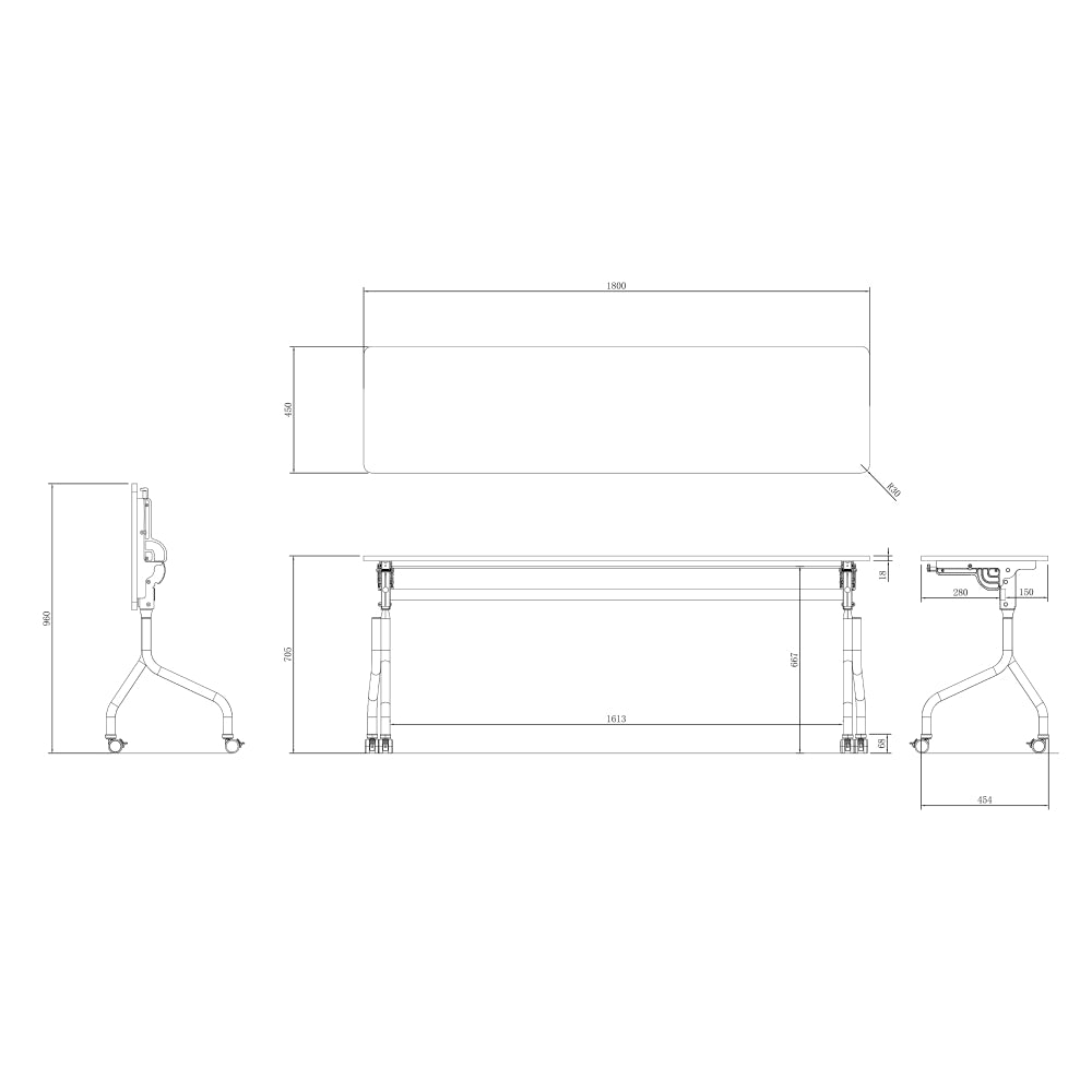 詳細サイズ　D450専用　折りたたみテーブル