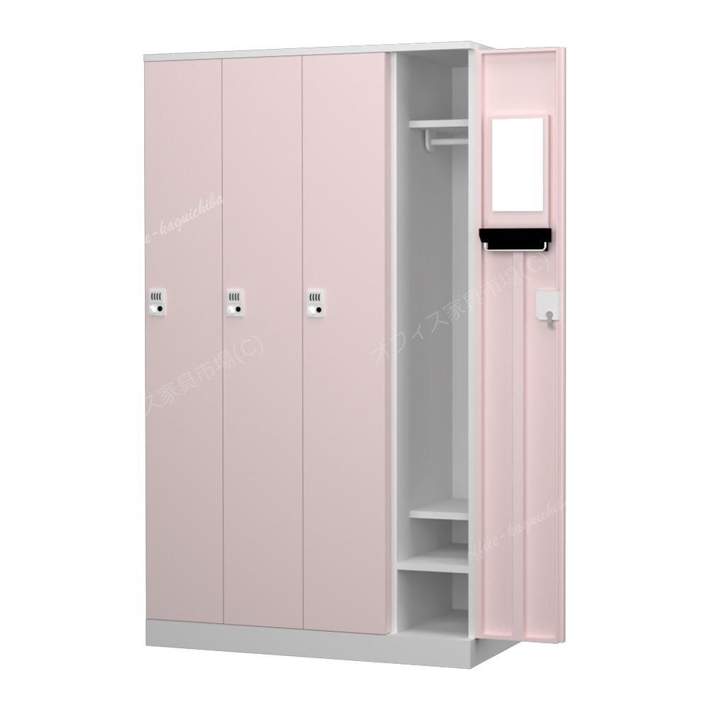 更衣用ロッカー 完成品 オール扉タイプ 本体ホワイト【オフィス家具
