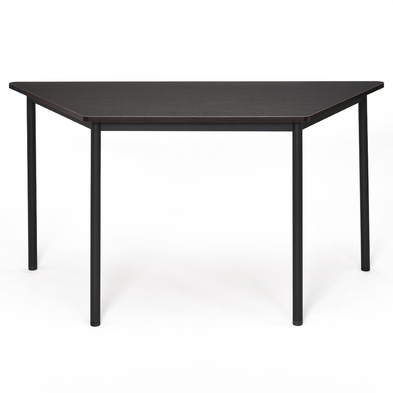 ブラック　天板アール型　台形テーブル