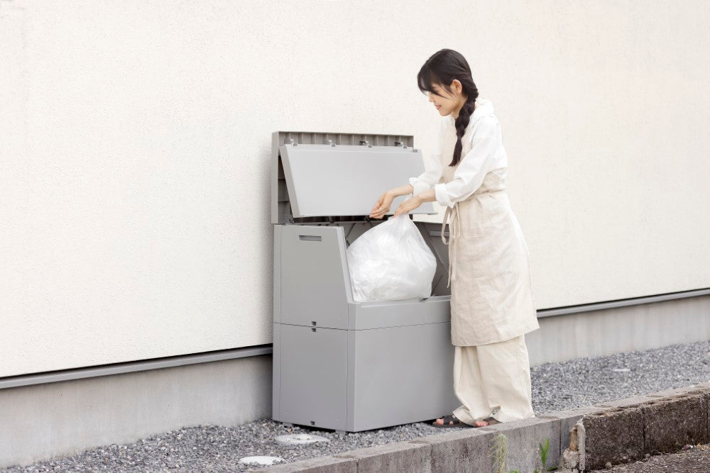 サスティメイド 屋外ボックス 宅配ボックス 簡易物置 保管 収納箱 ゴミ箱 鍵穴付き【TY_SUSTIMADE】