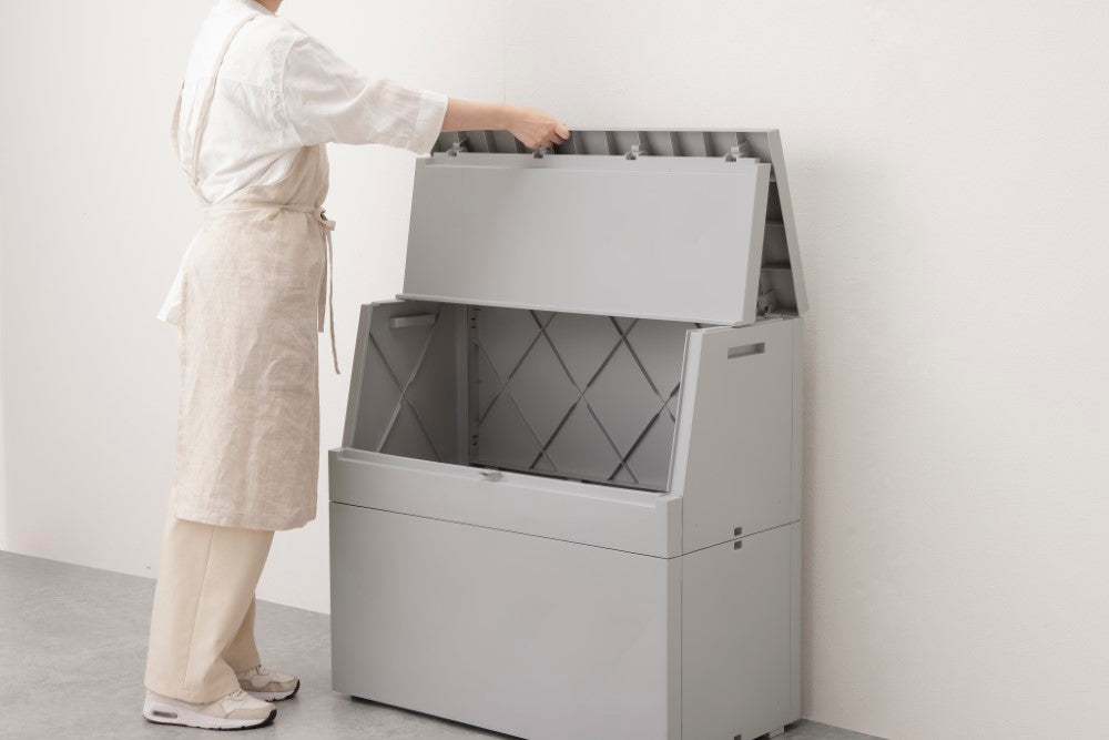 サスティメイド 屋外ボックス 宅配ボックス 簡易物置 保管 収納箱 ゴミ箱 鍵穴付き【TY_SUSTIMADE】