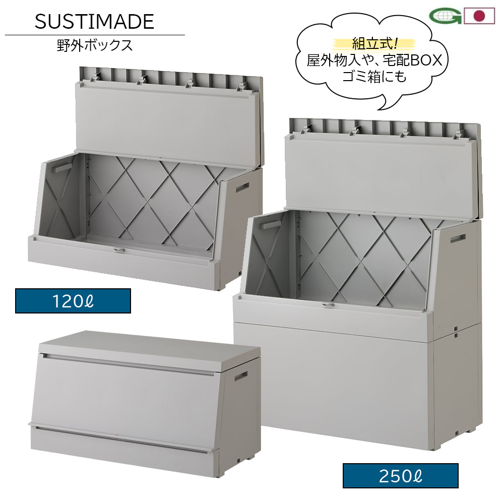 宅配ボックス 屋外物置 収納 ゴミ箱 組立式 コンパクト組立