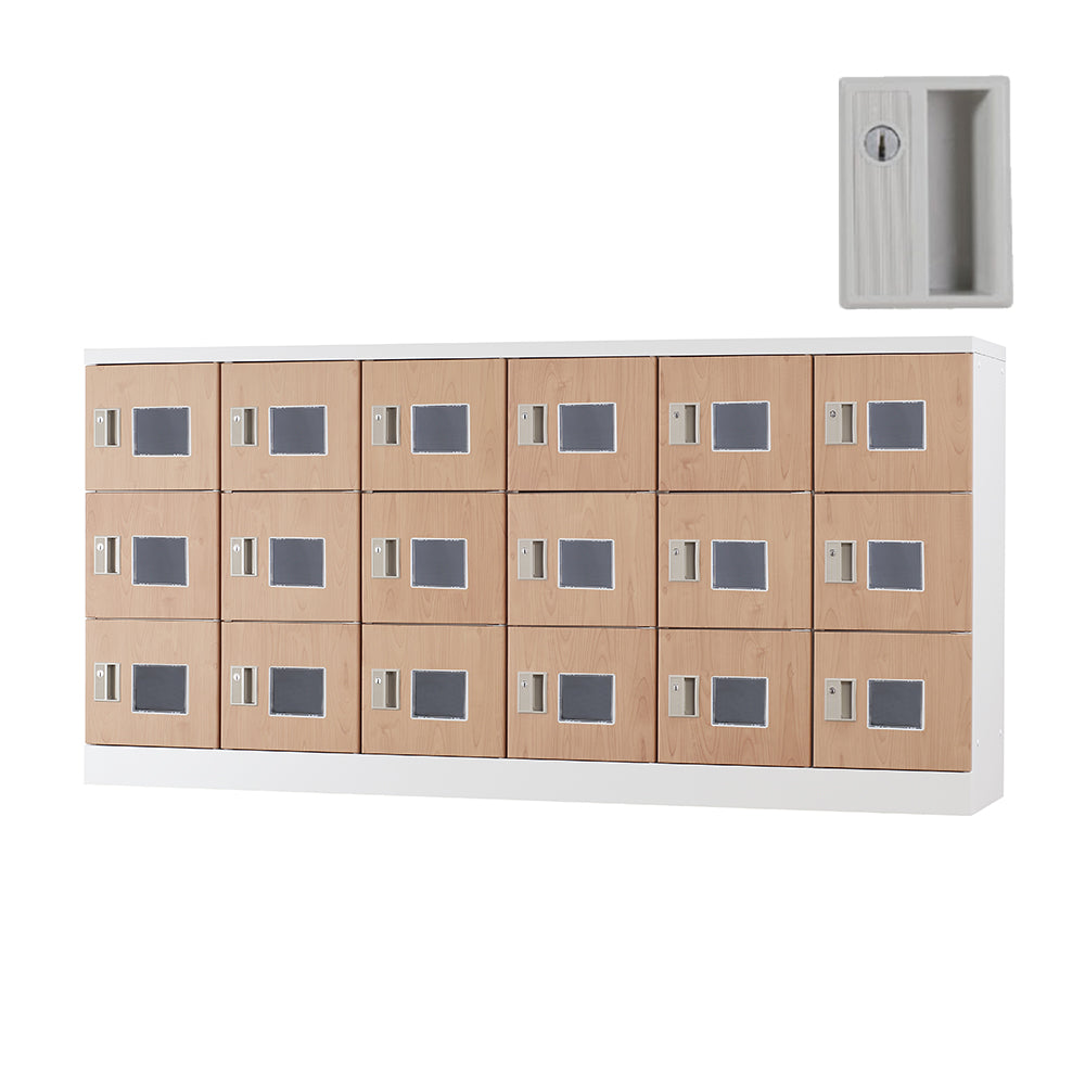 オフィス家具市場 定番 スチールロッカー 収納 完成品 18人用ロッカー