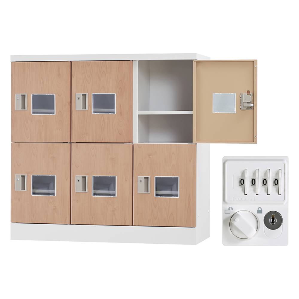 公共施設にも適したシンプルなデザインの更衣ロッカー