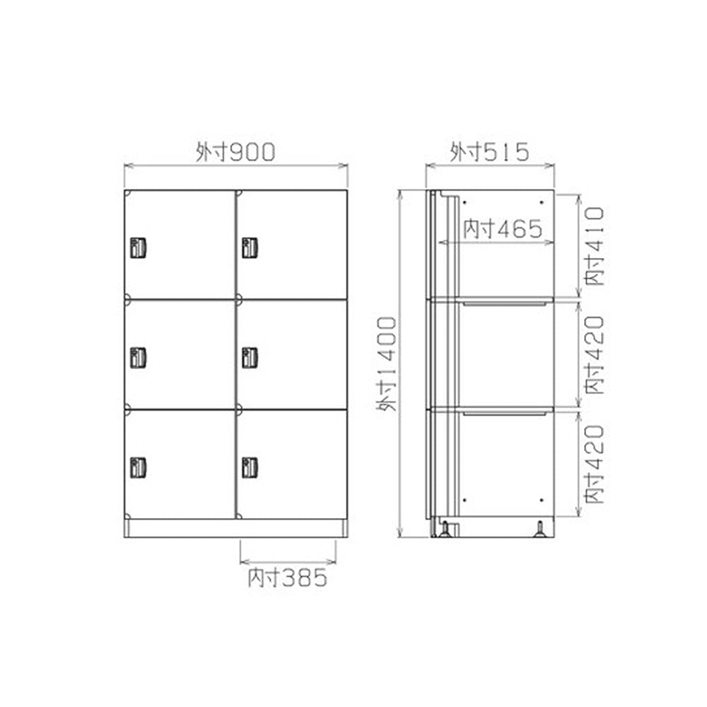 温浴施設の内装と調和するロッカー